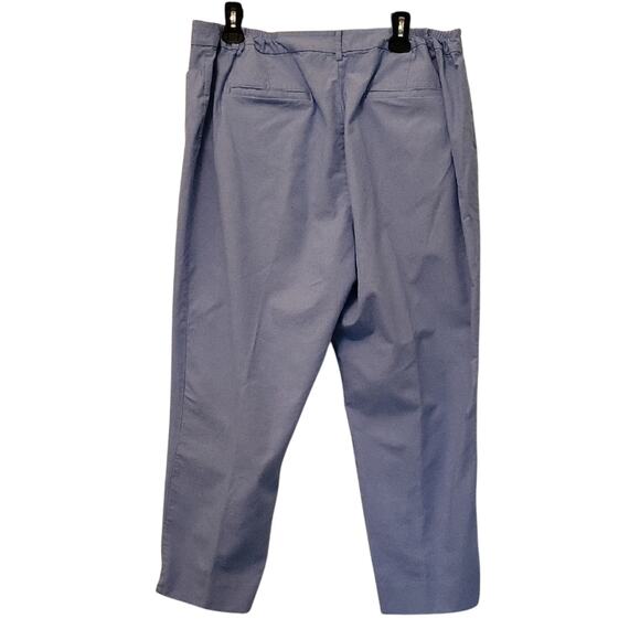 Talbots Plus Size 18W Light Blue Capri Pants Lightweight - Picture 2 of 11